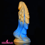 7.4in Soft Silicone Fantasy Dragon Spiked Dildo Female Male Masturbator - Dildos Hub