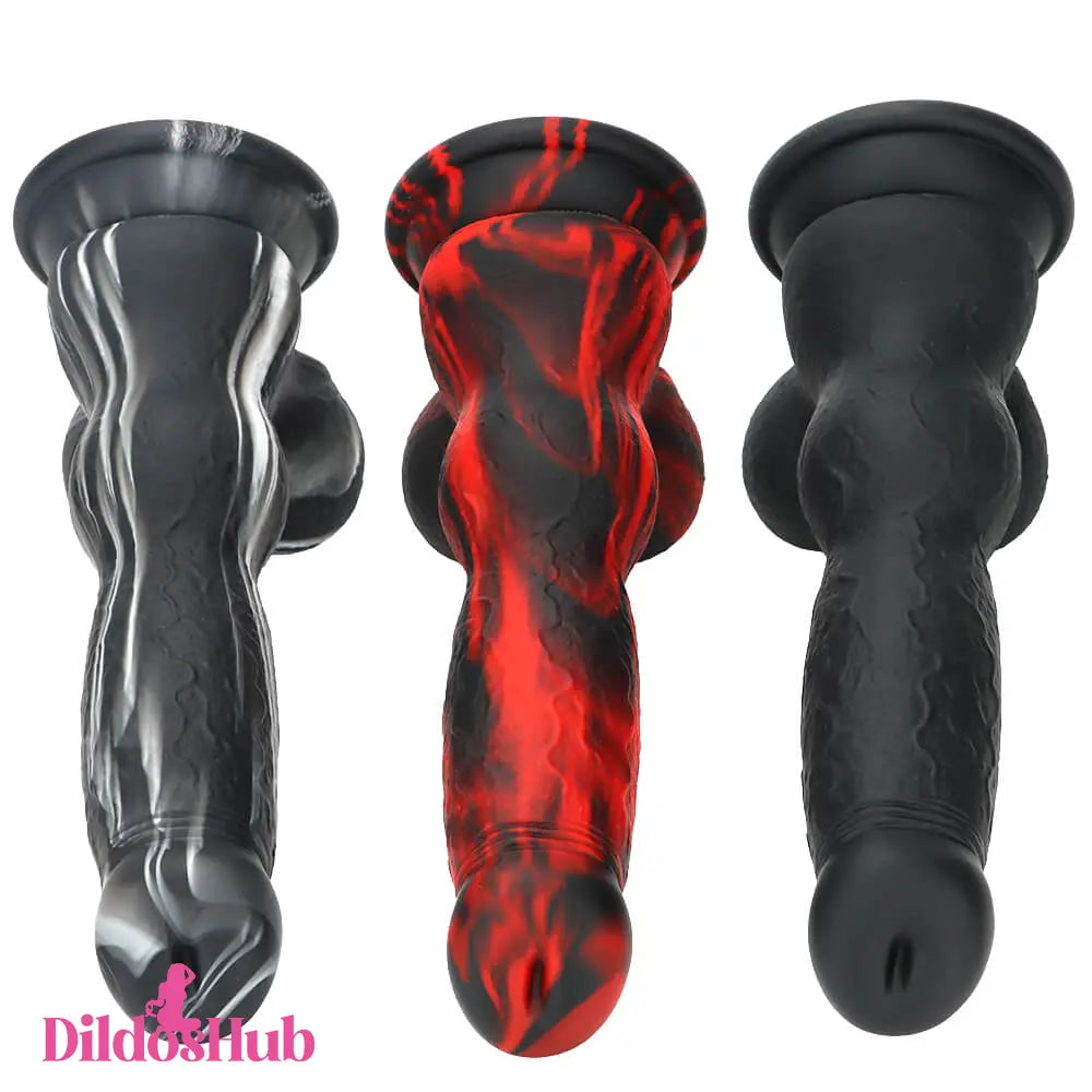 7.87in Silicone Soft Mixed Color Dog Cock Dildo For Vaginal Masturbator - Dildos Hub