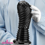 6.1in 8.46in 10.43in Fantasy Black Large Dildo Butt Plug For Fisting G-spot Dildos Hub