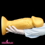 13.38in Silicone Big Soft Long Golden Dildo For Woman Man Sex Toy Dildos Hub