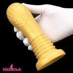 7.08in Premium Soft Liquid Silicone Thick Spiked Anal Butt Plug Dildo Dildos Hub
