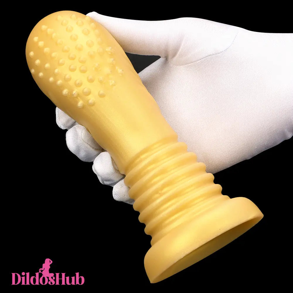 7.08in Premium Soft Liquid Silicone Thick Spiked Anal Butt Plug Dildo Dildos Hub