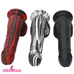 7.67in Premium Silicone Soft Mixed Color Dildo For Clitoris Stimulator - Dildos Hub