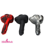 9.05in Premium Large Silicone Soft Mixed Color Dildo For Clitoris Stimulator - Dildos Hub