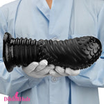 6.1in 8.46in 10.43in Fantasy Black Large Dildo Butt Plug For Fisting G-spot Dildos Hub