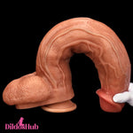 17in Super Large Long Silicone Soft Dual Density Anal Women Men Dildo Dildos Hub