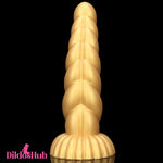 5.51in 7.87in 10.23in Gold Silicone Soft Fantasy Dildo For Clit Masturbator - Dildos Hub