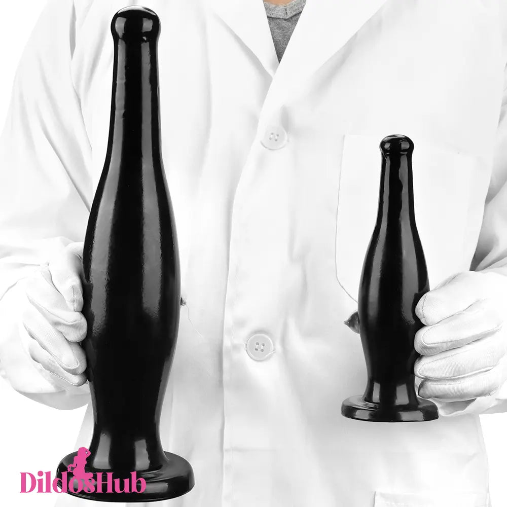 6.7in 11.41in Women Big Black Thick Beer Bottle Dildo Prostate Massager - Dildos Hub