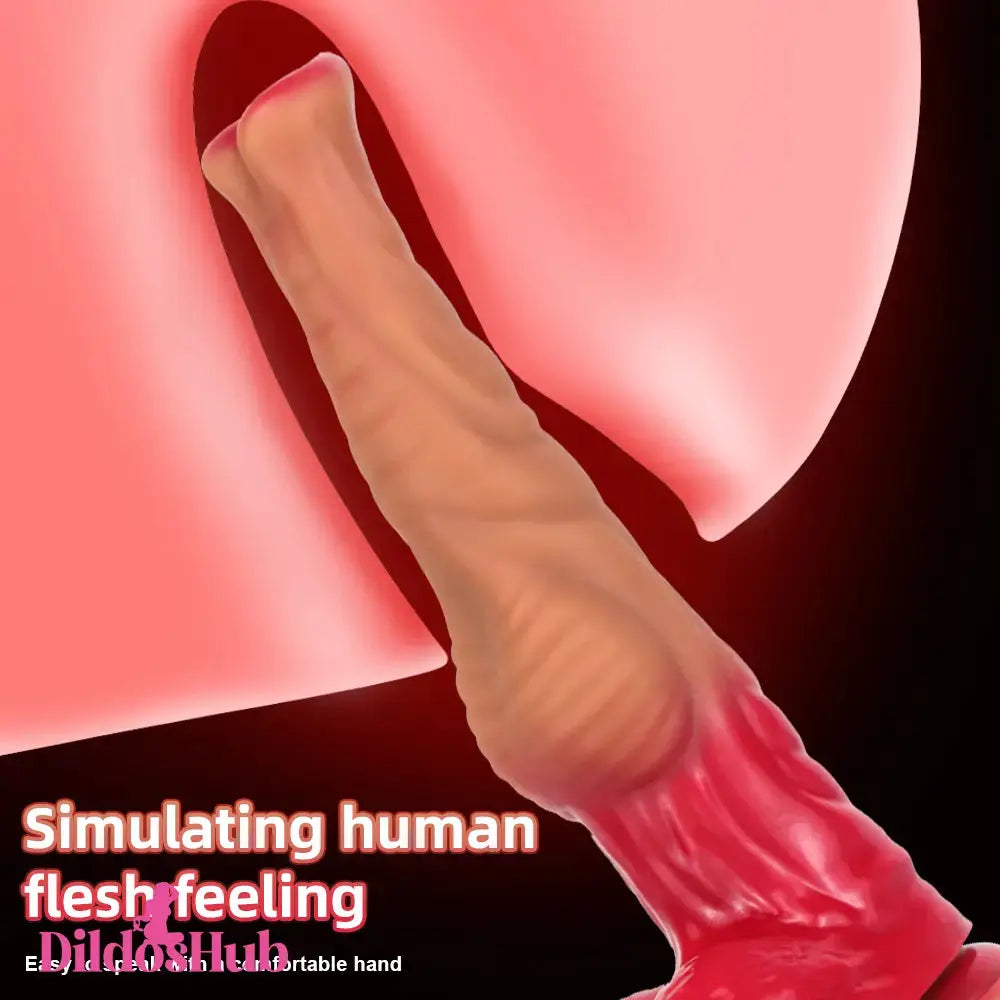 12.6in 14.37in 15.94in Liquid Silicone Animal Horse Cock Super Long Dildo Dildos Hub