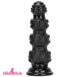 6.7in 9.84in 13.38in Super Black Animal Octopus Thick Adult Butt Plug Dildo Dildos Hub