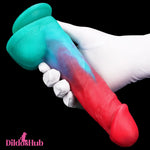 9.05in Big Smart Heating Thrusting Vibrating Remote Control Anal Dildo Dildos Hub