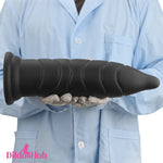 14.37in Odd Long Big Silicone Soft Black Dildo Butt Plug For Love Orgasm Dildos Hub