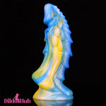 7.4in Soft Silicone Fantasy Dragon Spiked Dildo Female Male Masturbator - Dildos Hub