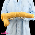 14.76in Extra Long Huge Black Soft Liquid Silicone Horse Thick Dildo Dildos Hub