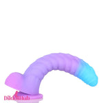 8.15in 9.06in Mixed Color Silicone Gradient Big Soft Odd Dildo For Men Toy Dildos Hub