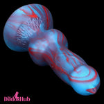 3.81in Mini Soft Silicone Lifelike Animal Dog Knotted Dildo For Beginners - Dildos Hub