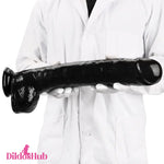 15.74in Extra Big Long Black Dildo Real BDSM Sex Toy For Women Love - Dildos Hub
