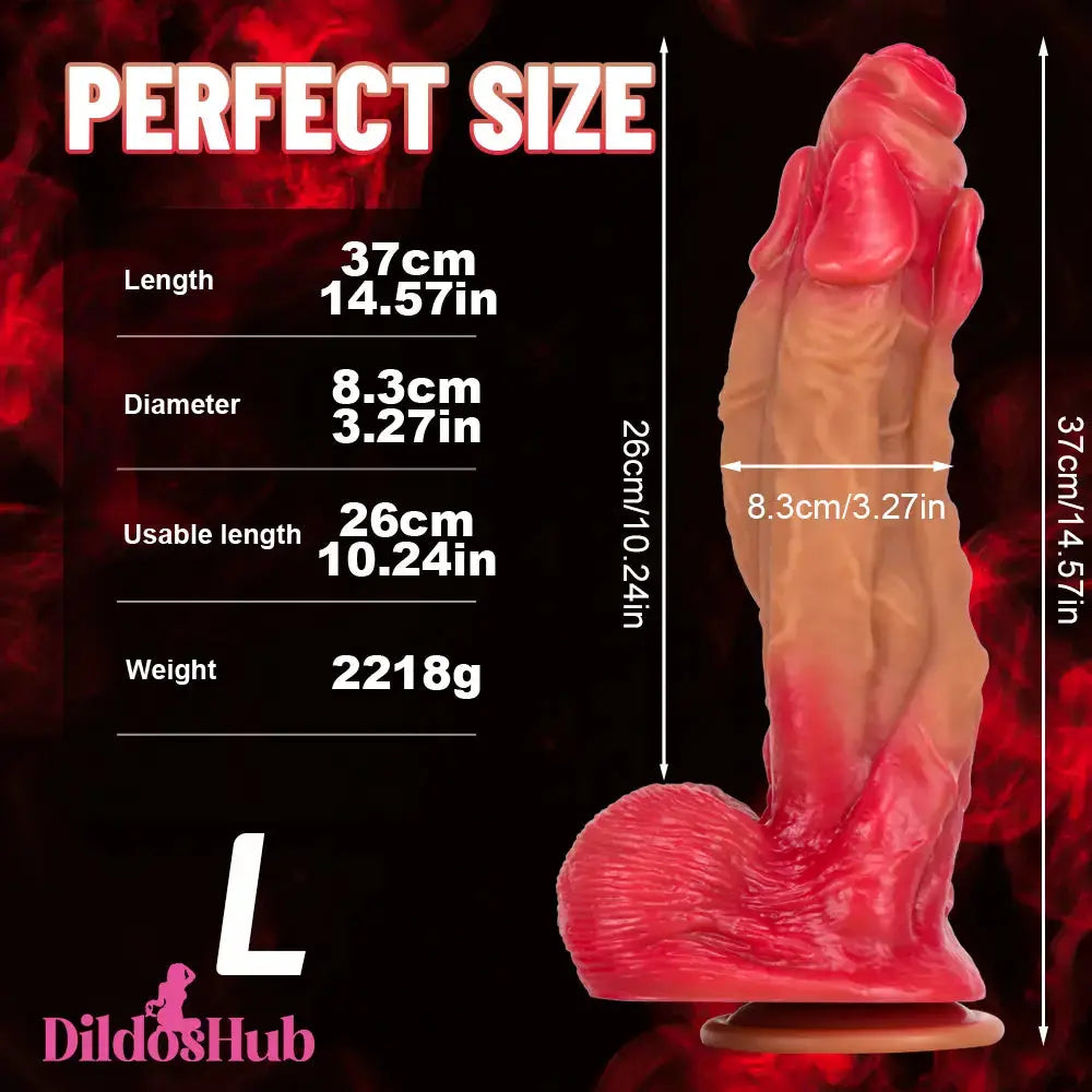 11.22in 12.99in 14.57in Liquid Silicone Odd Big Soft Adult Love Sex Dildo Dildos Hub