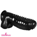 11.8in Big Black Thick Wide Spiked Uncut Fantasy Dildo For G-Spot Sex - Dildos Hub