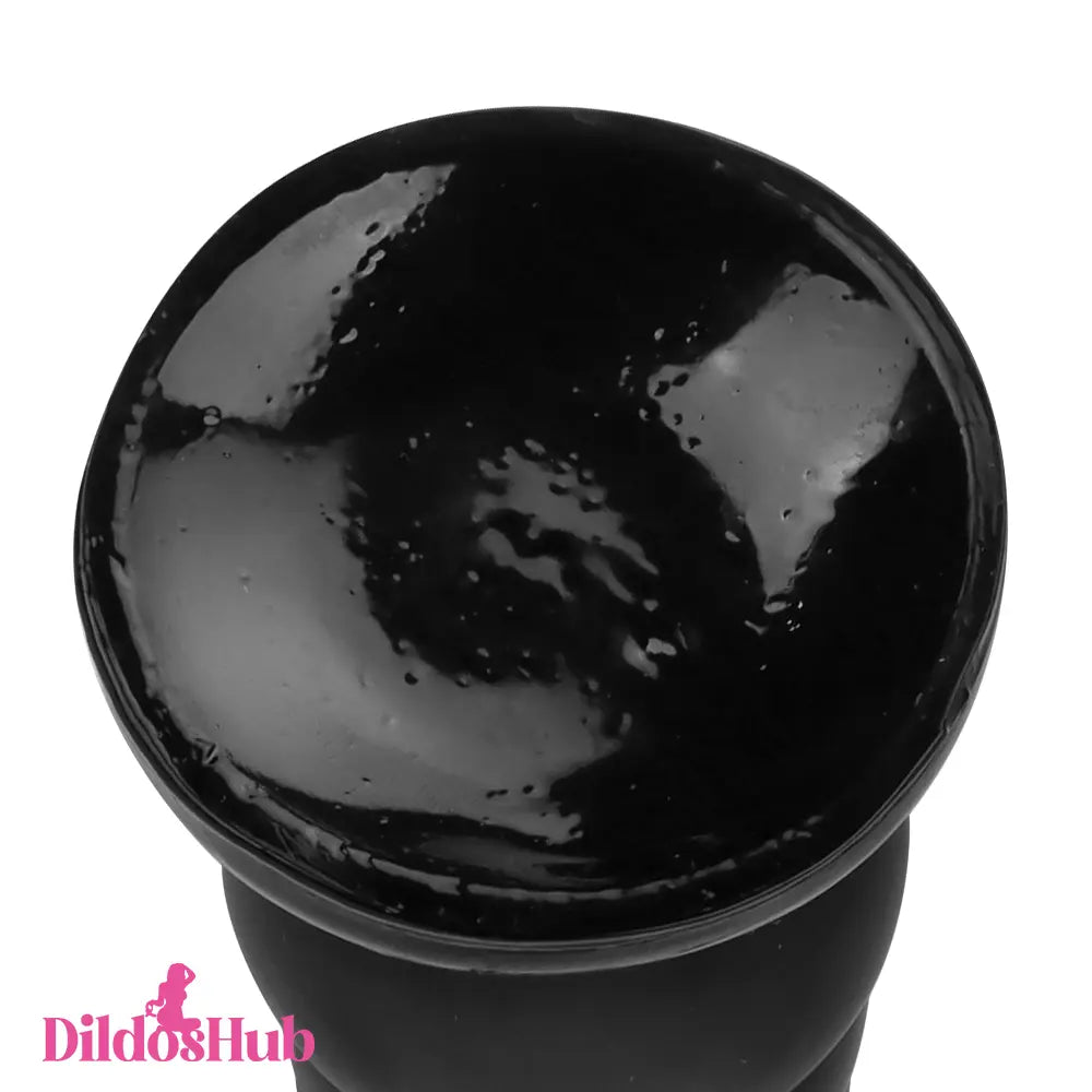 10.63in Realistic Big Silicone Black Dildo Butt Plug For G-spot Simulation Dildos Hub
