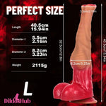 12.6in 14.37in 15.94in Liquid Silicone Animal Horse Cock Super Long Dildo Dildos Hub