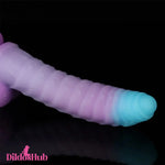 8.15in 9.06in Mixed Color Silicone Gradient Big Soft Odd Dildo For Men Toy Dildos Hub