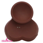 8.85in 3in1 Intelligent Heating Thrusting Vibrating Automatic Ebony Dildo Dildos Hub