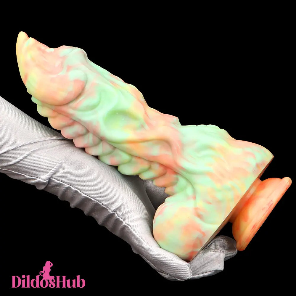 9.44in Fantasy Big Silicone Soft Mixed Color Dildo For Female Sex Orgasm Dildos Hub