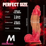 11.22in 12.99in 14.57in Liquid Silicone Odd Big Soft Adult Love Sex Dildo Dildos Hub