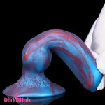 3.81in Mini Soft Silicone Lifelike Animal Dog Knotted Dildo For Beginners - Dildos Hub