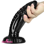 8.66in Monster Odd Black Big Dildo For G-Spot Intense Masturbator - Dildos Hub