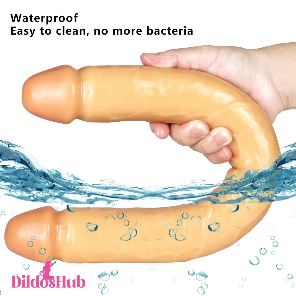 18in Big Long Dual Penetration Dildo For G-Spot Lesbian Stimulation - Dildos Hub