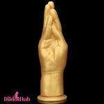 6.3in 8.66in 11.02in Gold Hands Silicone Soft Big Dildo For Fisting Orgasm - Dildos Hub