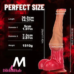 12.6in 14.37in 15.94in Liquid Silicone Animal Horse Cock Super Long Dildo Dildos Hub
