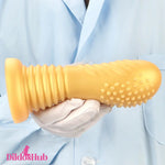 7.08in Premium Soft Liquid Silicone Thick Spiked Anal Butt Plug Dildo Dildos Hub