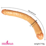 18in Big Long Dual Penetration Dildo For G-Spot Lesbian Stimulation - Dildos Hub