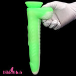 9.84in Big Smart Heating Thrusting Vibrating Remote Automatic Anal Dildo Dildos Hub