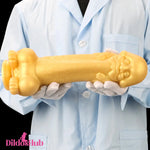 11.8in Liquid Huge Soft Silicone Fantasy Thick Gold Anal Female Dildo Dildos Hub