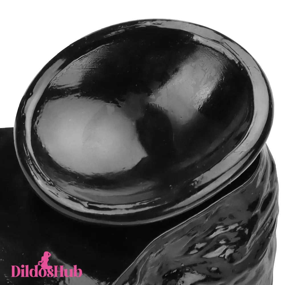 12.2in Super Big Thick Realistic Black Dildo BDSM Sex Toy For Women - Dildos Hub