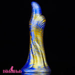 4.56in Soft Silicone Fantasy Finger Dildo With Sucker Hands-Free Play - Dildos Hub