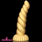 5.51in 7.87in 10.23in Gold Silicone Soft Fantasy Dildo For Clit Masturbator - Dildos Hub