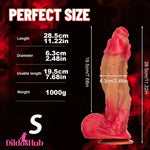 11.22in 12.99in 14.57in Liquid Silicone Odd Big Soft Adult Love Sex Dildo Dildos Hub