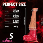 12.6in 14.37in 15.94in Liquid Silicone Animal Horse Cock Super Long Dildo Dildos Hub
