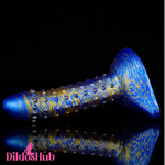 7.6in Soft Silicone Fantasy Spiked Powerful Suction Cup Dildo Anal Sex Toy - Dildos Hub
