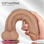 12.5in Soft Silicone Real Feeling Huge Dildo Big Dick Women Sex Toy - Dildos Hub