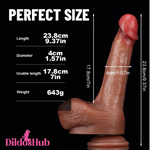 9.37in Realistic Skin Feeling Soft Huge Dildo For Women Lesbian Sextoy - Dildos Hub