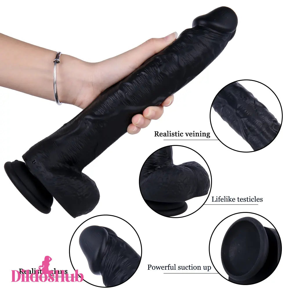 11.41in Big Dildo Sex Toy Lifelike Dick Silicone Dildo For Women Dildos Hub