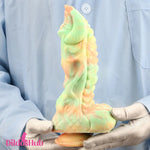 9.44in Fantasy Big Silicone Soft Mixed Color Dildo For Female Sex Orgasm Dildos Hub