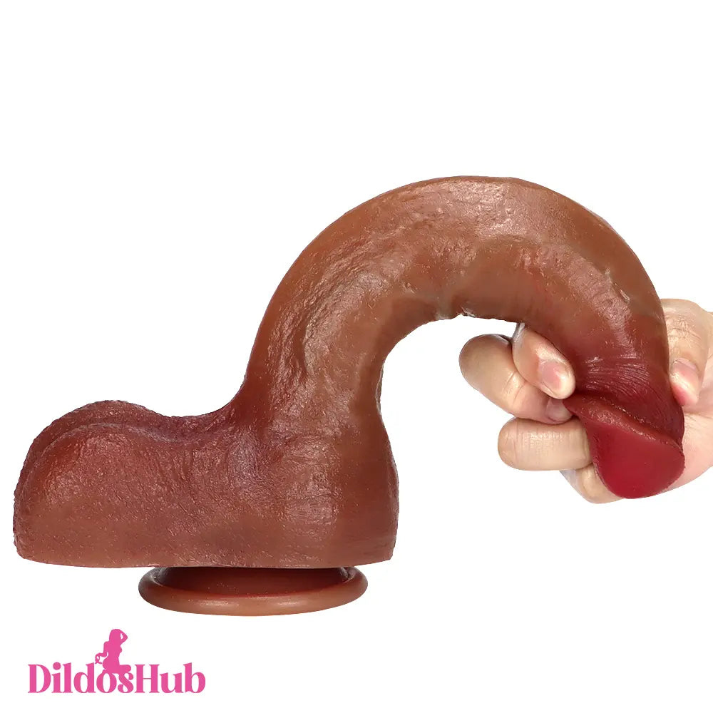 10.23in Big Silicone Real Feeling Soft Dildo For G-Spot Sex Intense - Dildos Hub