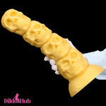 14.37in Large Soft Long Fantasy Silicone Scary Skull Dildo Women Toy Dildos Hub